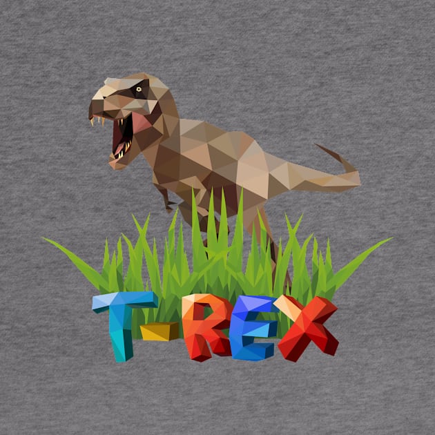 T-Rex cool Jurassic dinosaur by DimDom